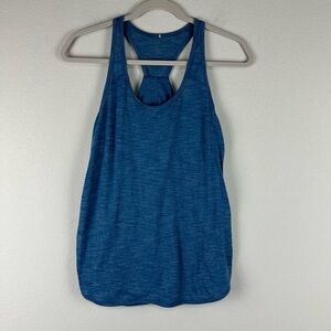 Lululemon Heathered Jet Set Blue Essential Athletic Athleisure Tank Top Size 6